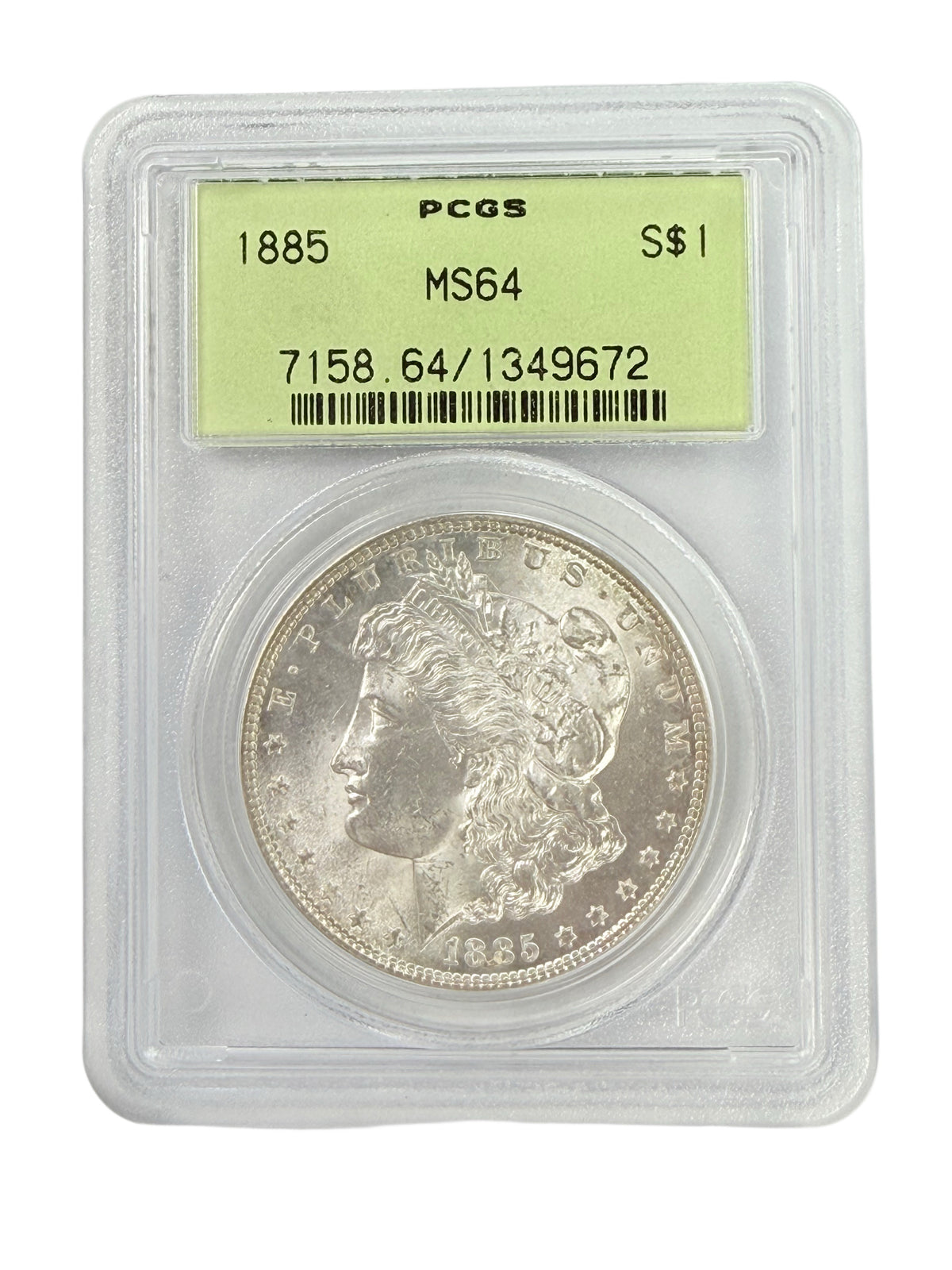 1885 Morgan Silver Dollar PCGS MS64