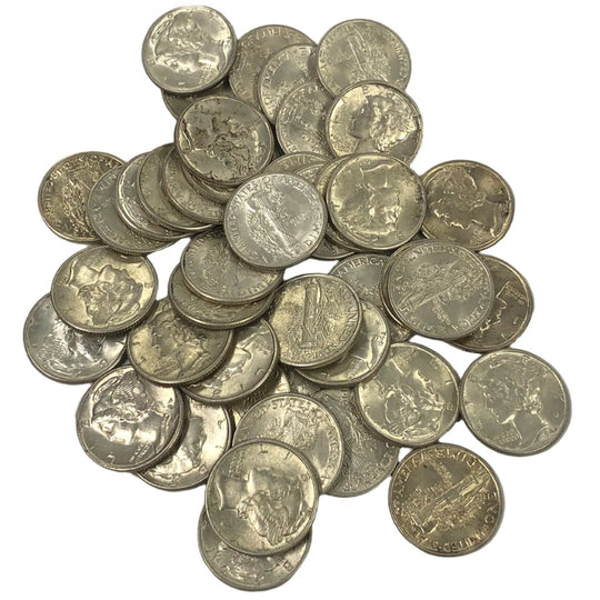 Lot of 44 Mercury Head Dimes AU / Better
