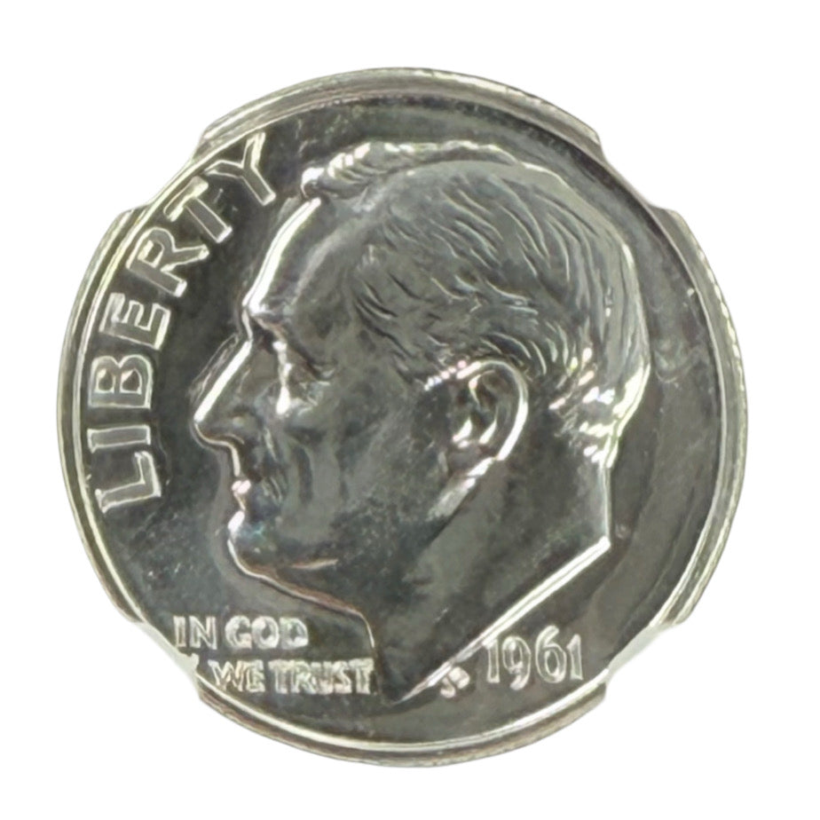 1961 Roosevelt Dime NGC PF68
