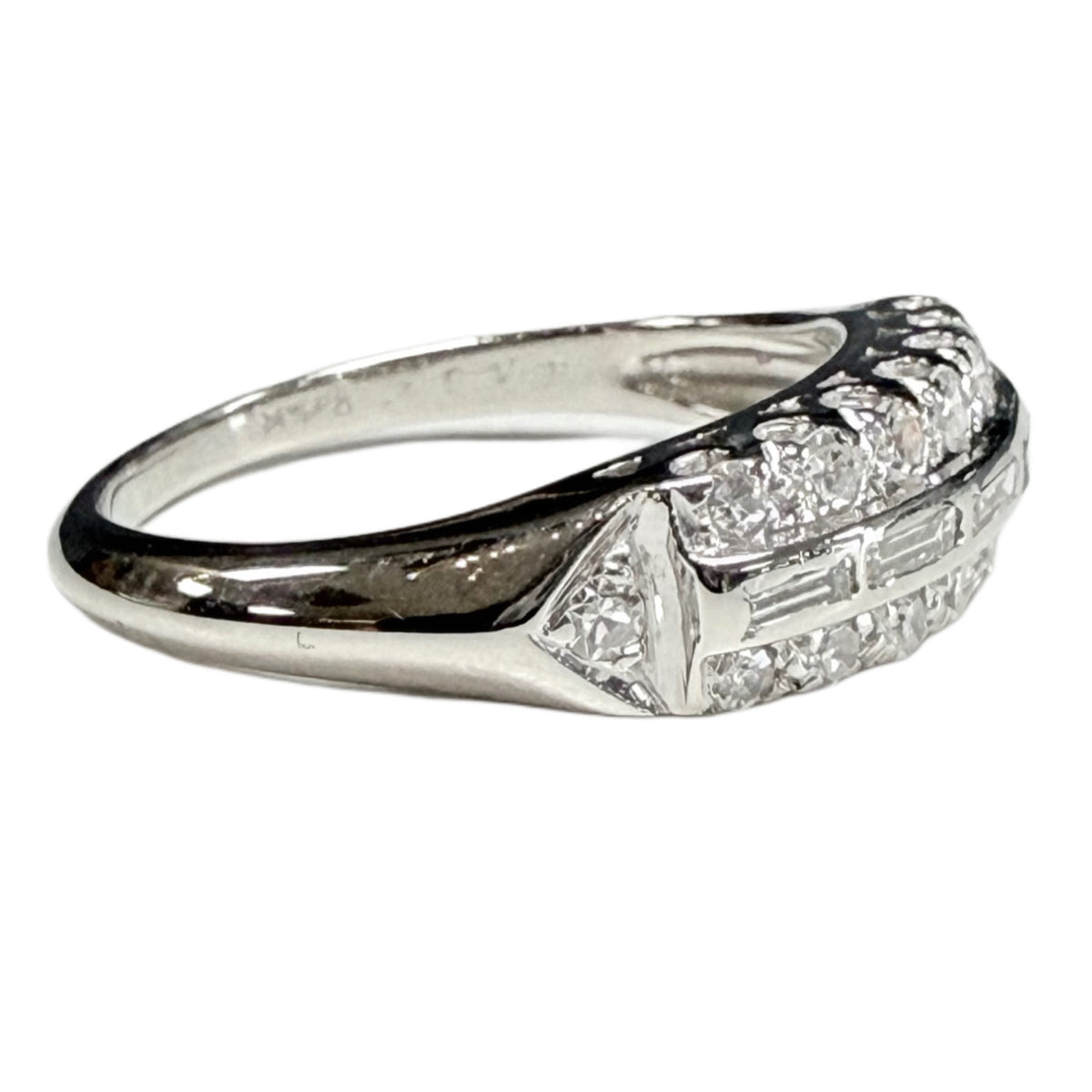 14k White Gold Diamond Ring