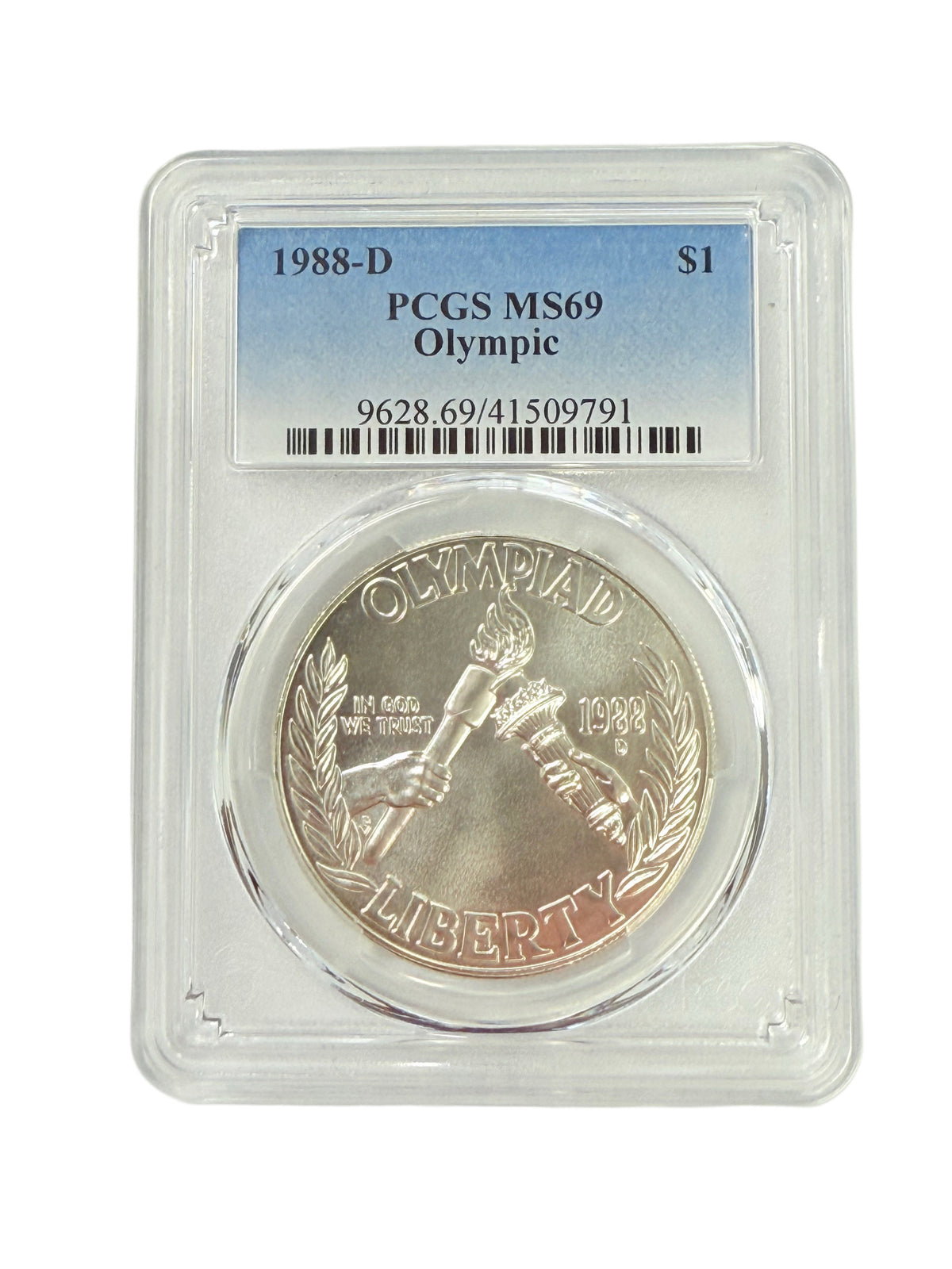 1988-S Olympic $1 Silver Commemorative PCGS MS69