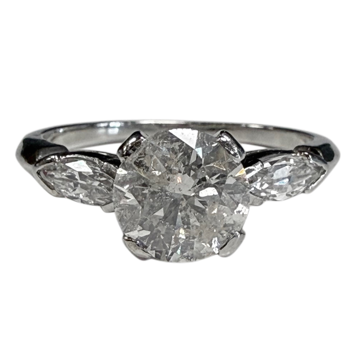 Vintage Platinum Diamond Ring