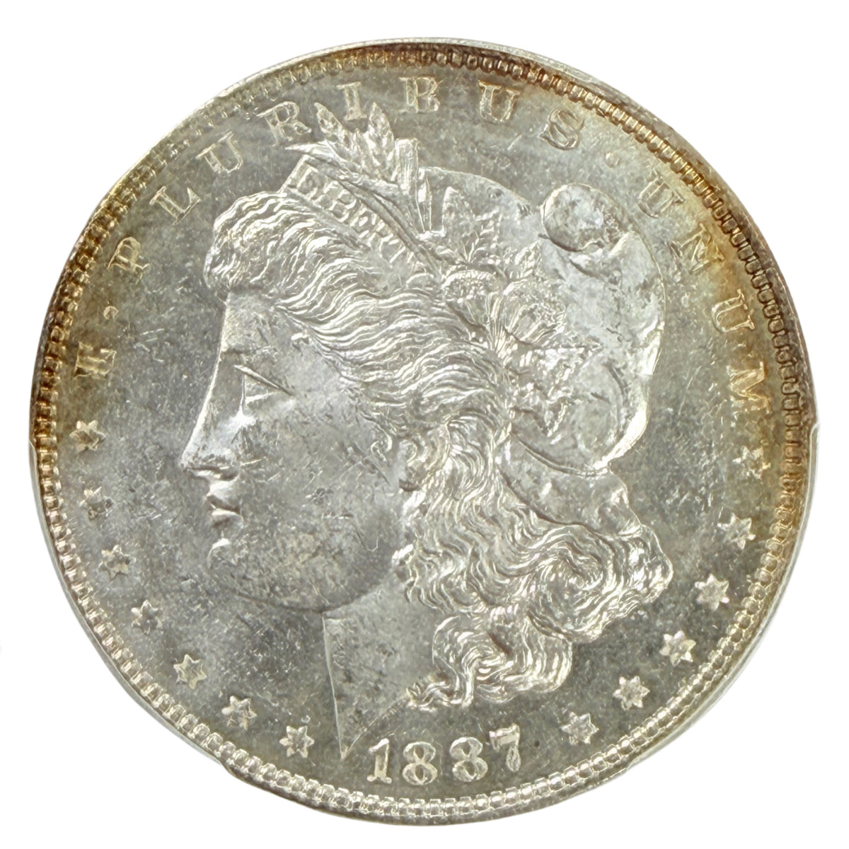 1887 Morgan Silver Dollar PCGS MS63DMPL