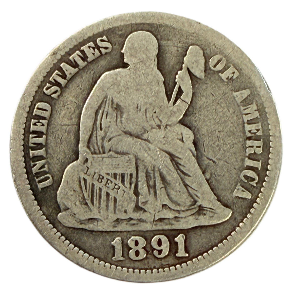 1891-O Seated Liberty Dime (G Details)