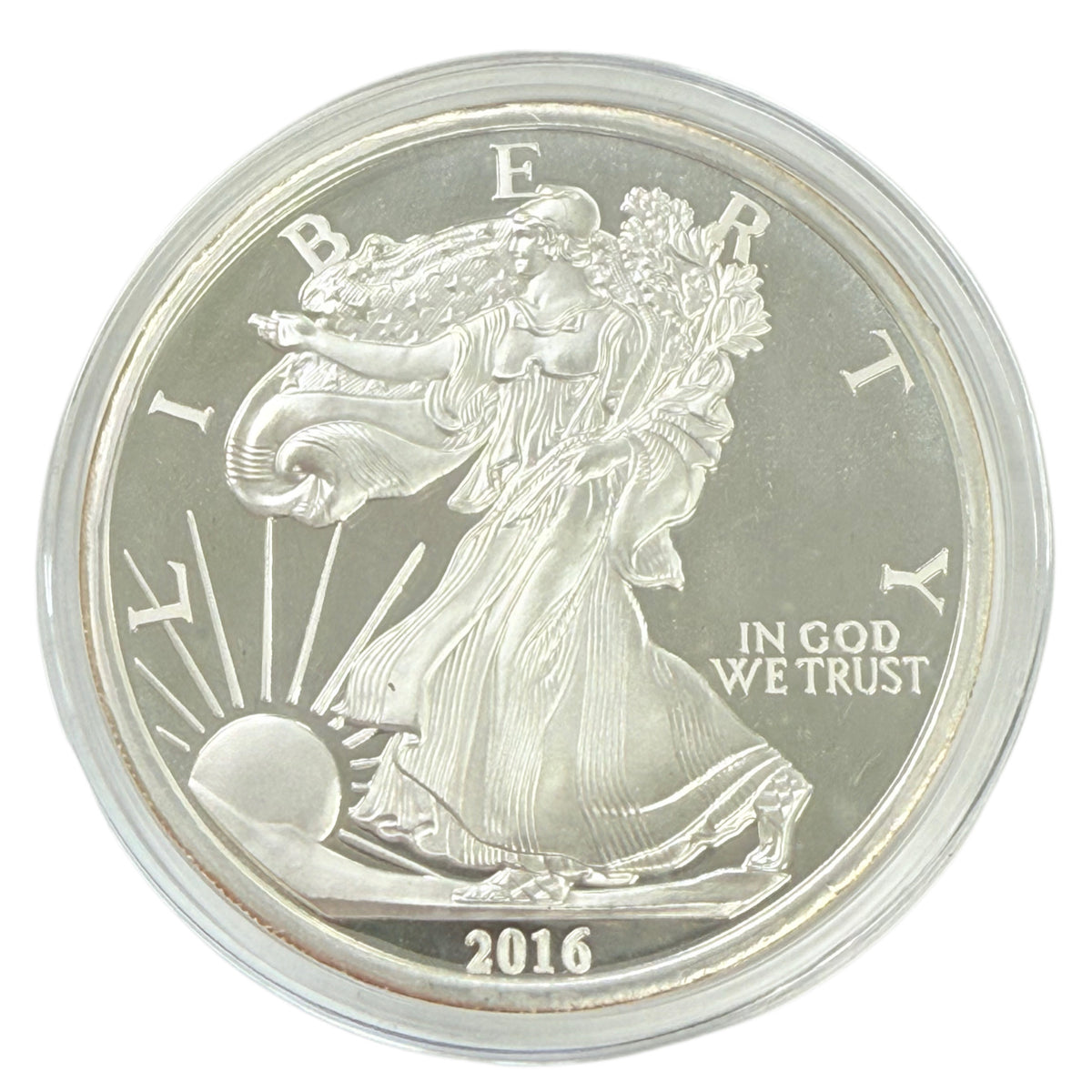 2016 5 oz Silver Walking Liberty Round (Secondary)