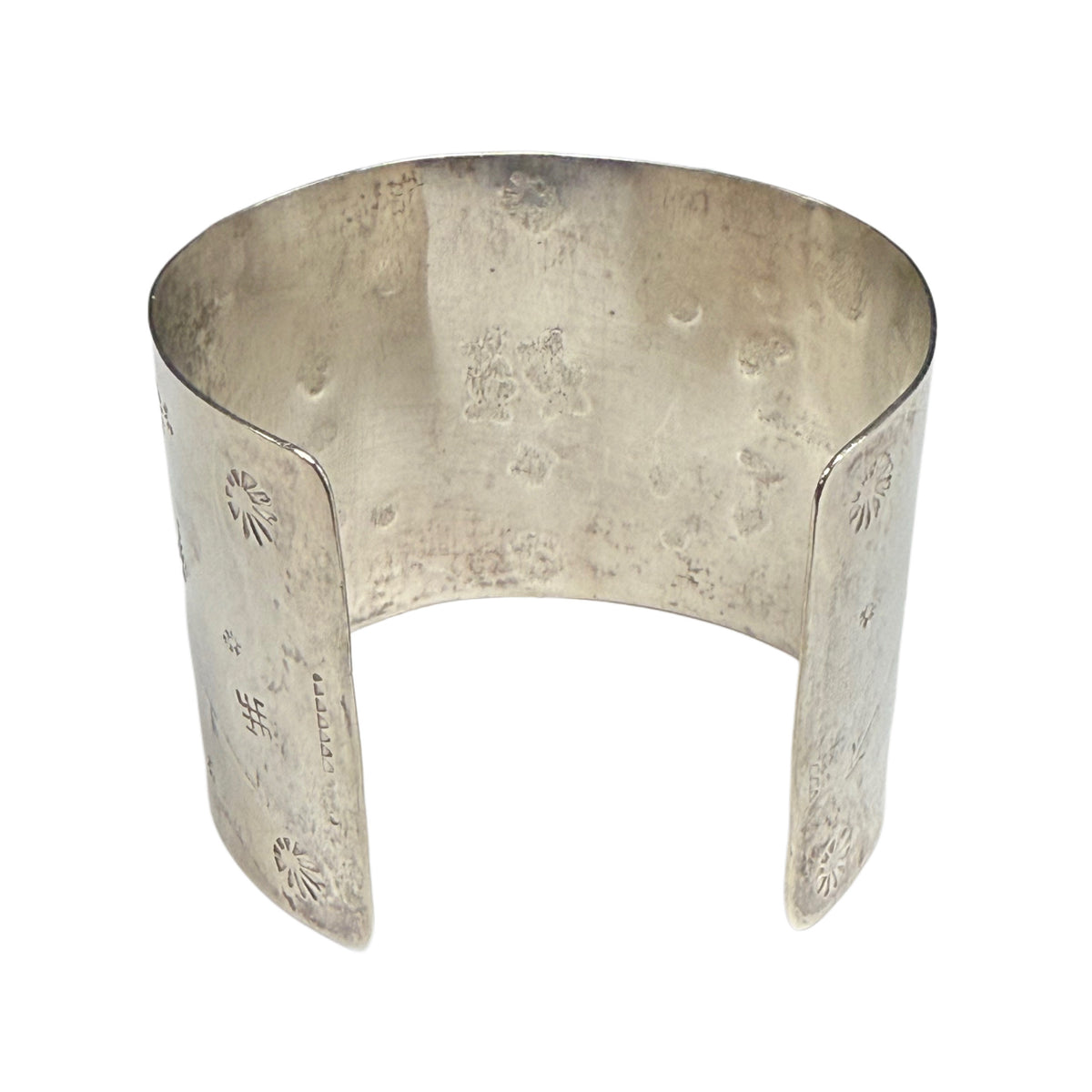 Engraved Silver Cuff