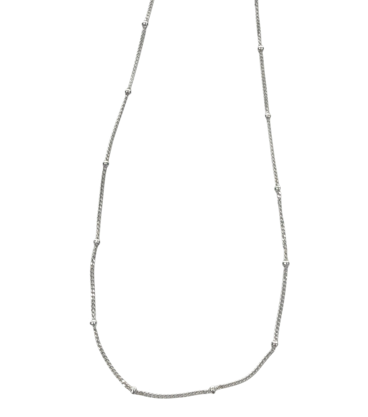 Silver Station Necklace