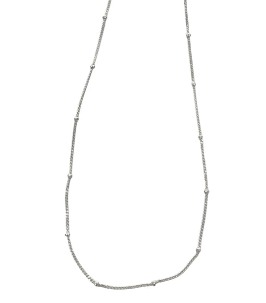 Silver Station Necklace