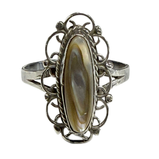Native American Silver & Abalone Ring