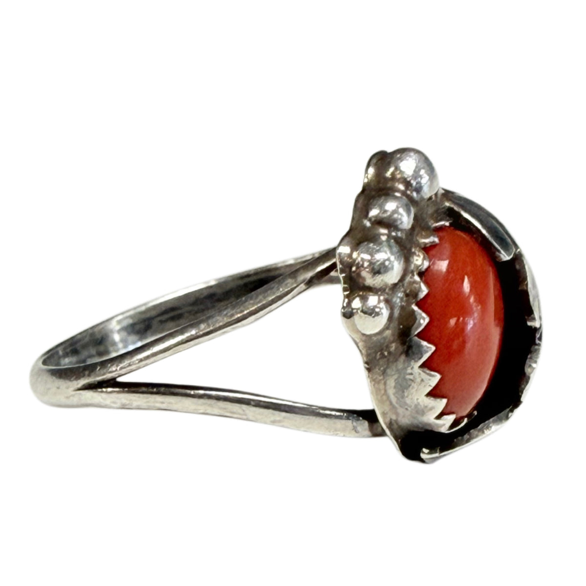 Native American Silver & Coral Ring
