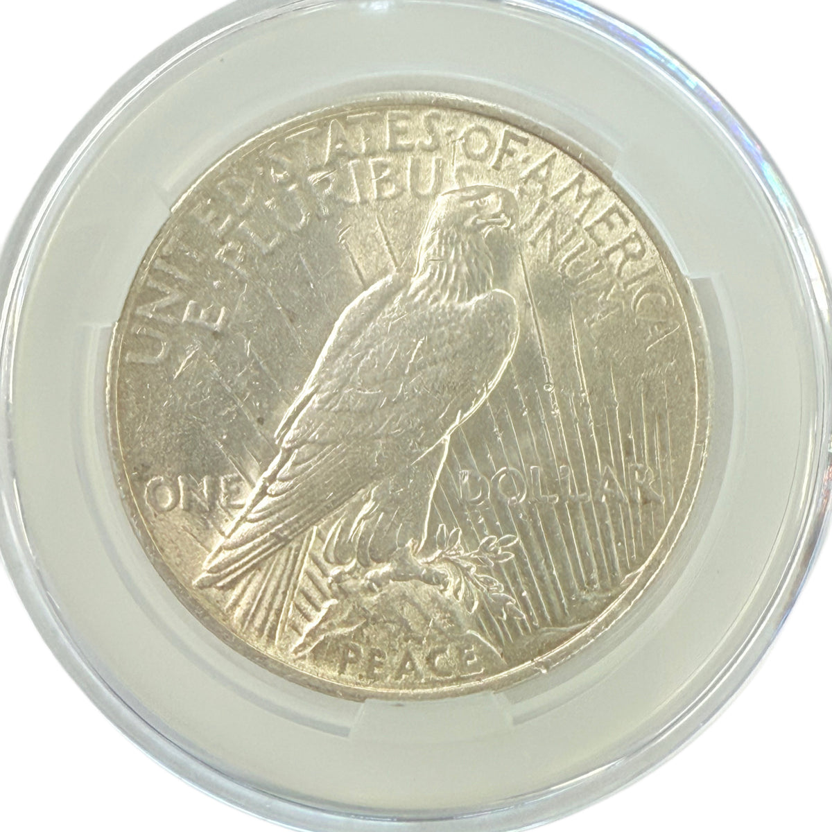 1923 Peace Silver Dollar CAC AU Details