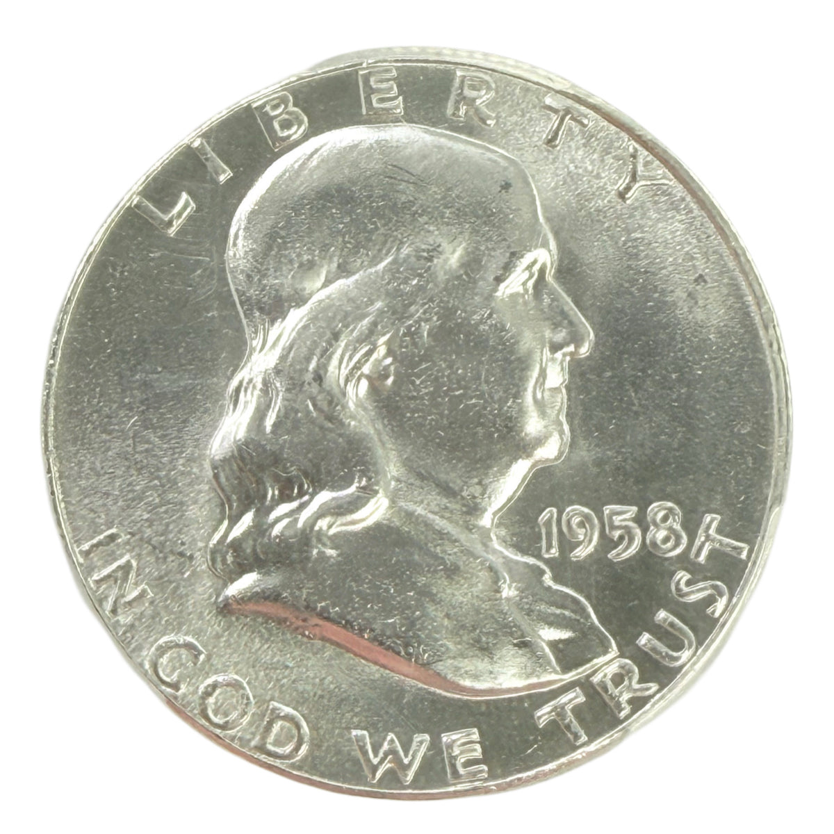 1958 Franklin Half Dollar PCGS MS65