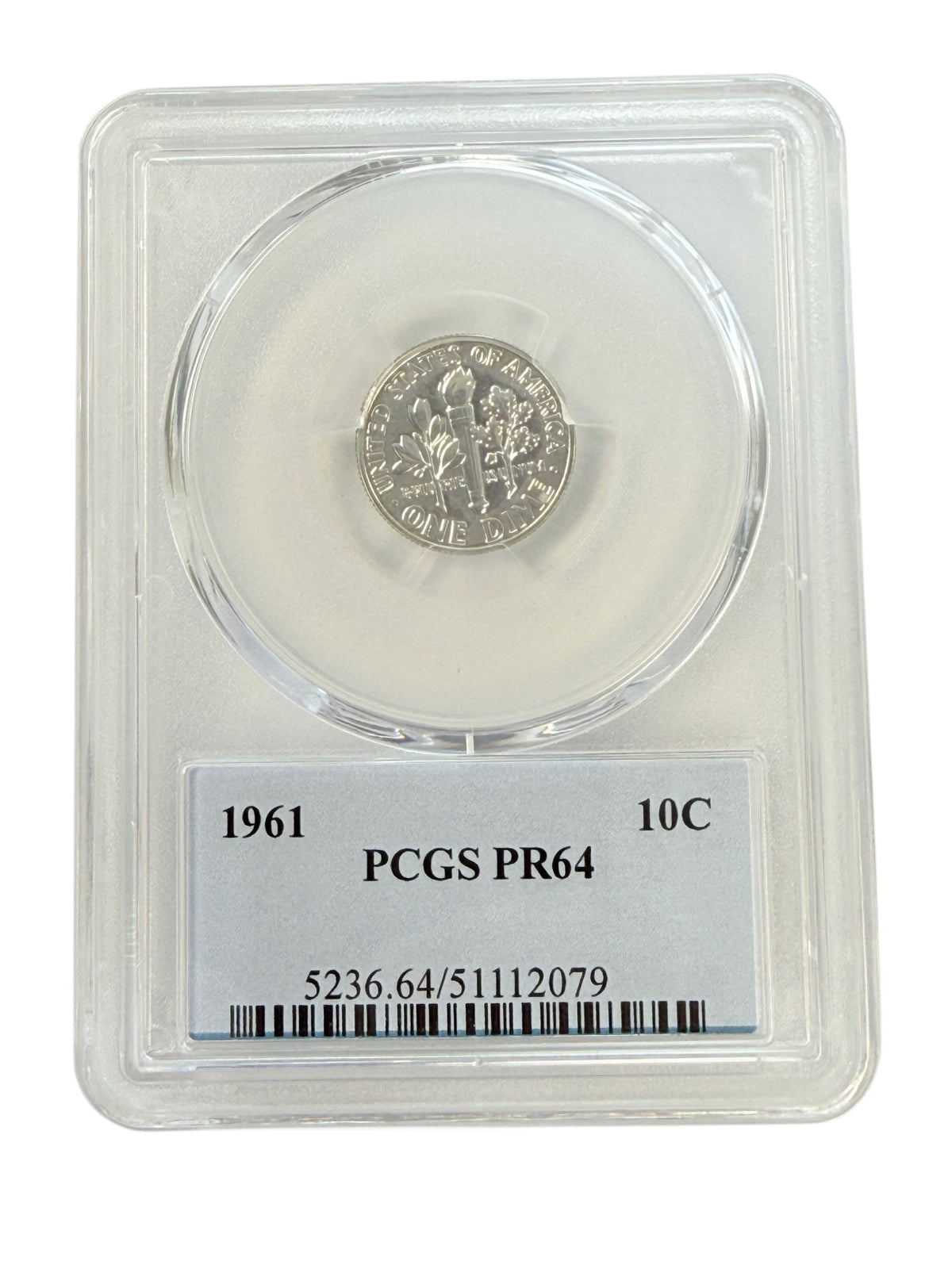 1961 Roosevelt Dime PCGS PR64