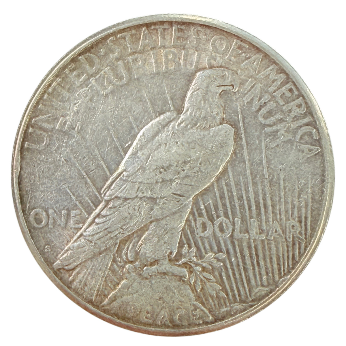 1925-S Peace Silver Dollar (XF Details)