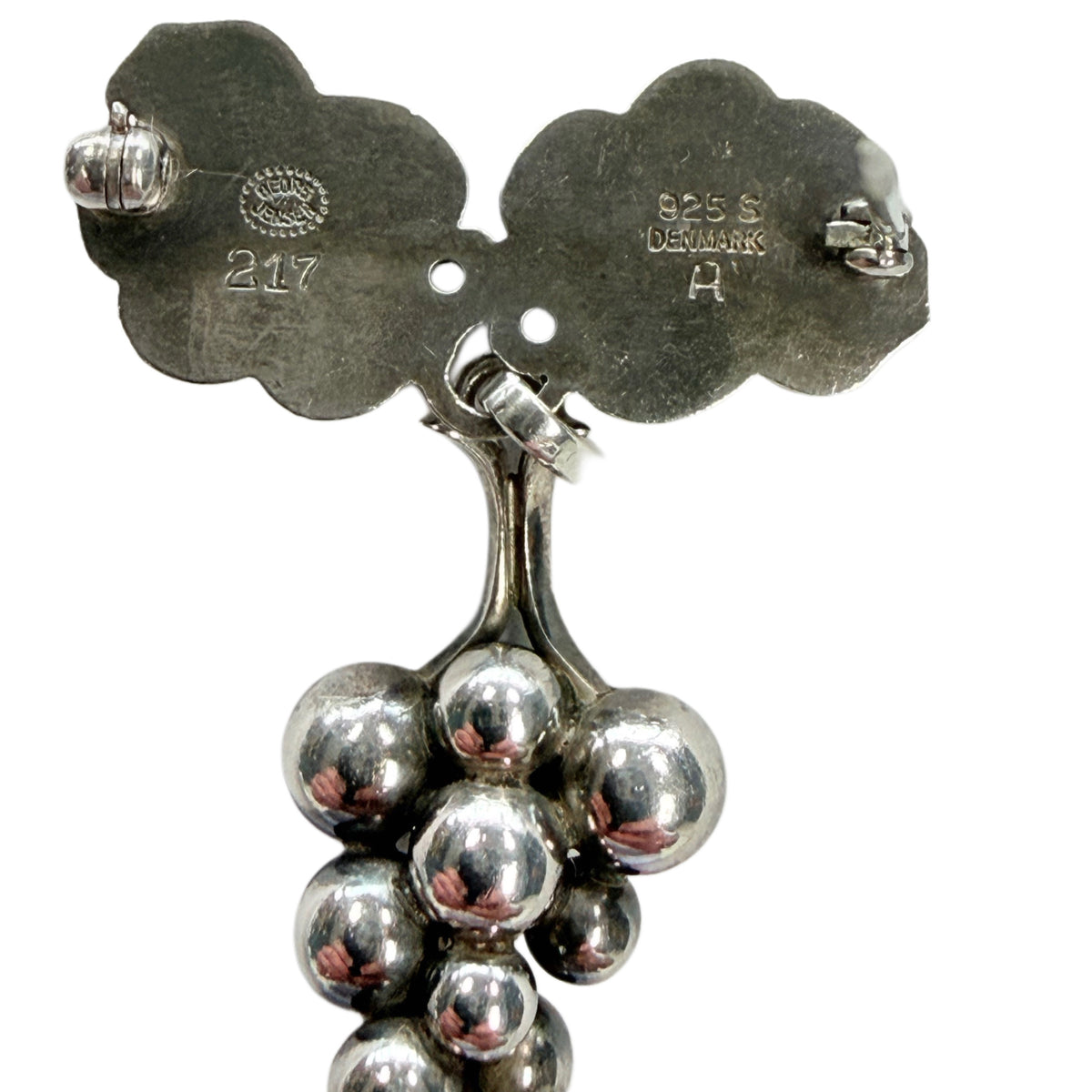 Silver Grape Pin