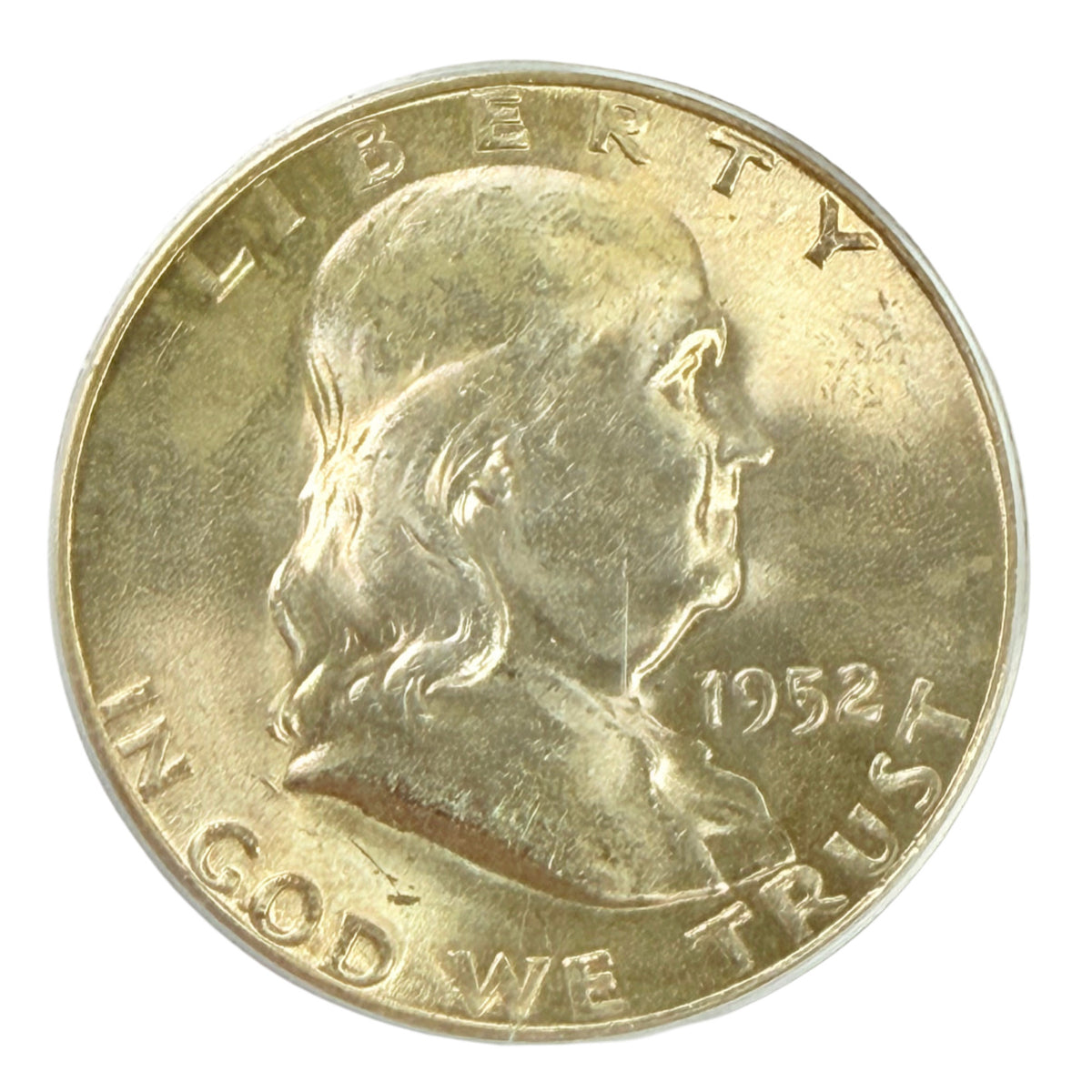 1952-S Franklin Half Dollar PCGS MS64 FBL