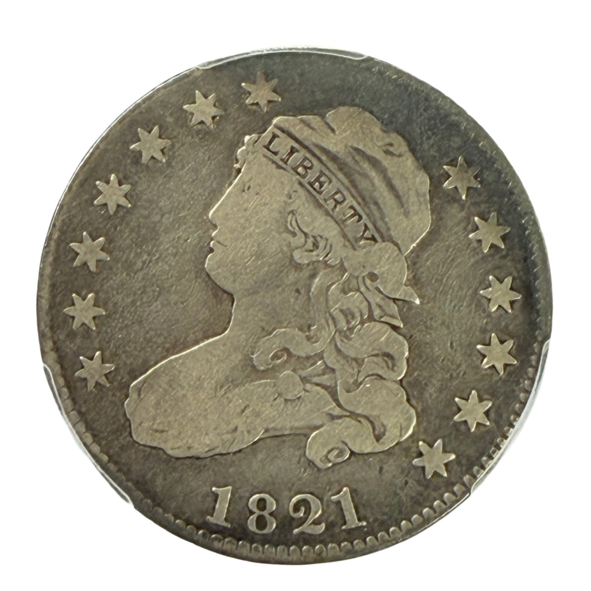 1821 Capped Bust Quarter PCGS VG10