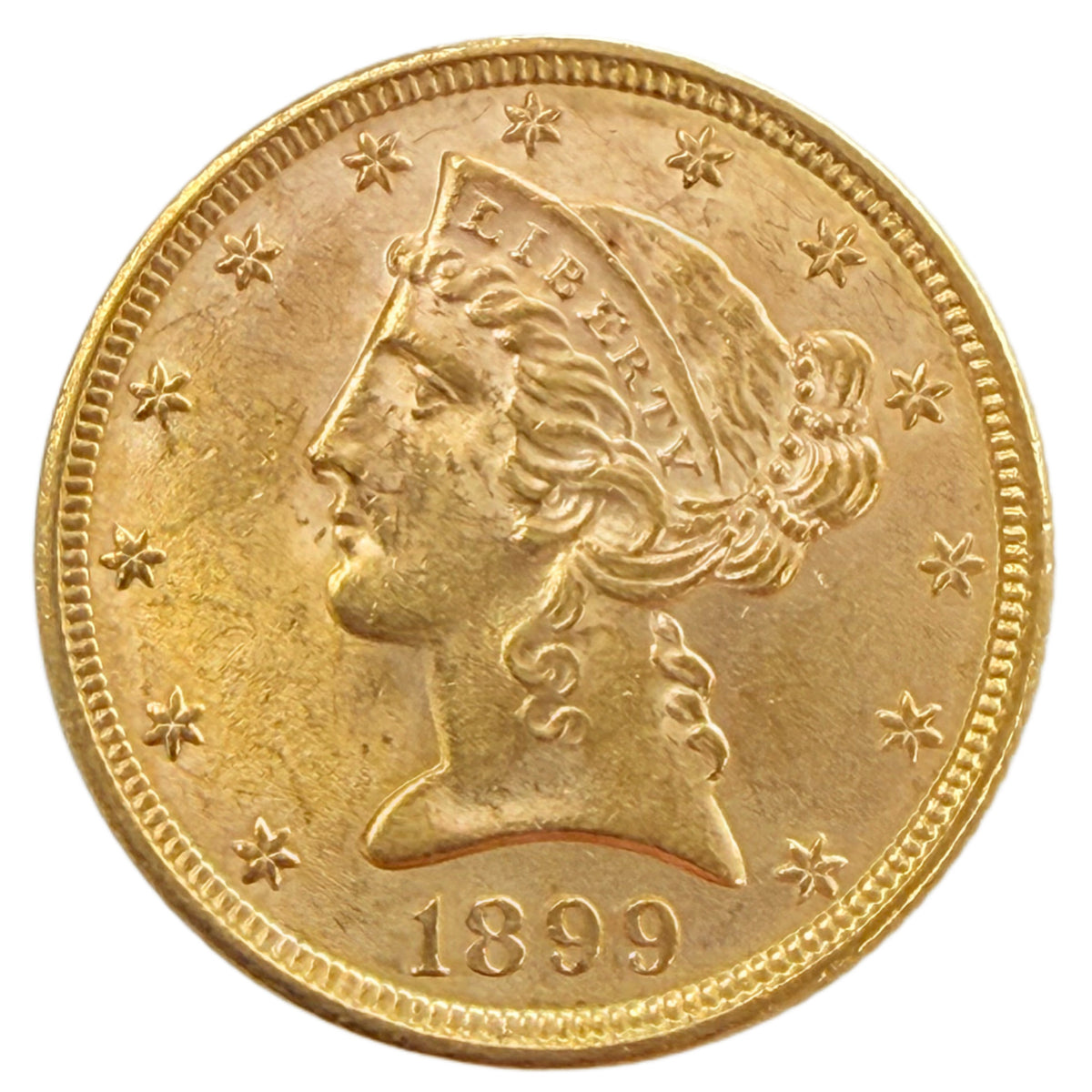 1899 $5 Liberty Gold Half Eagle (BU)