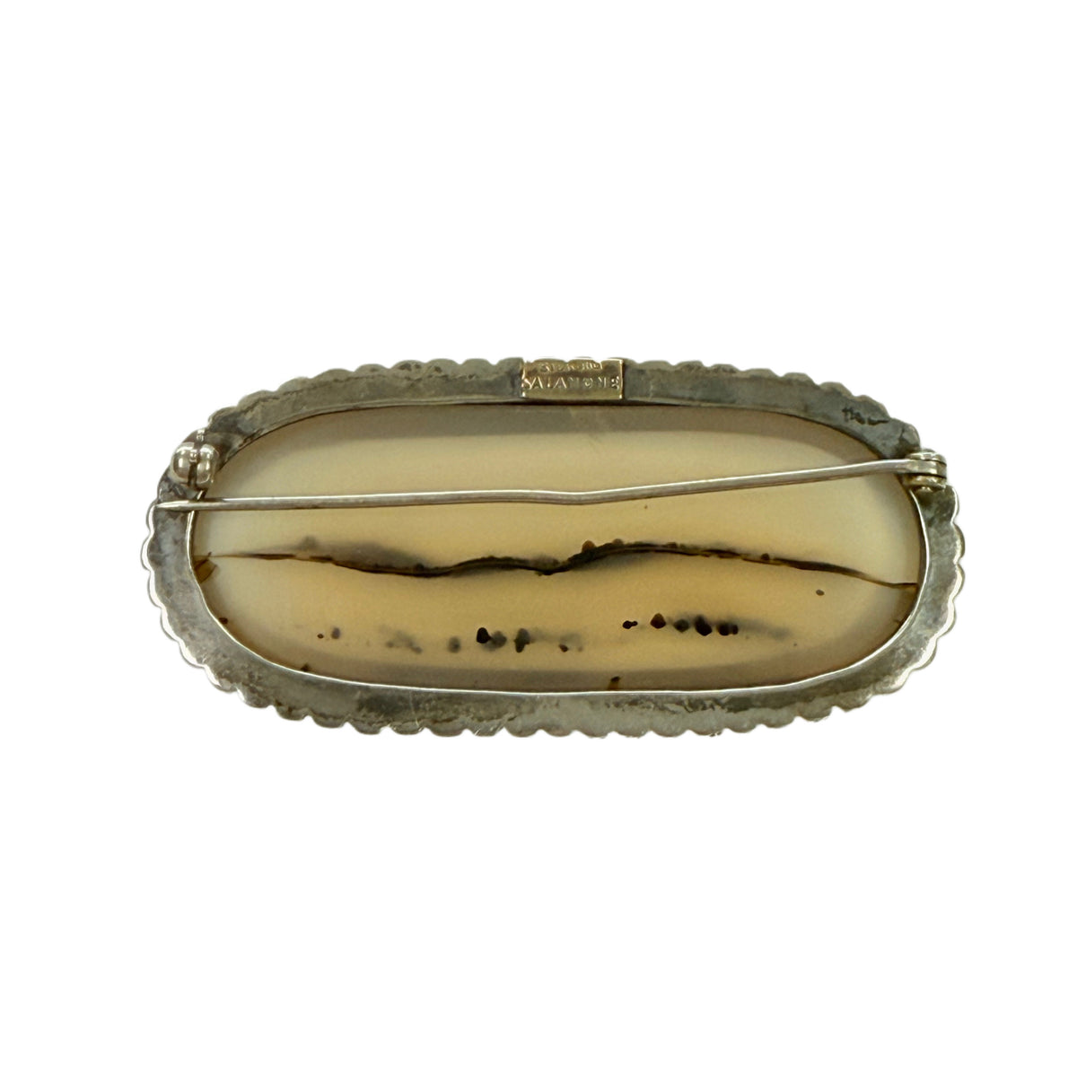 Silver & Gemstone Pin