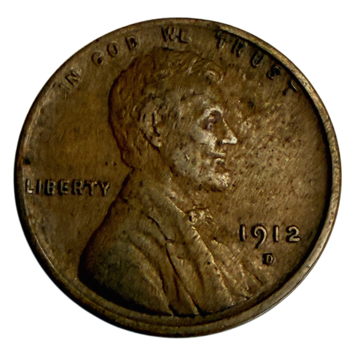1912-D Lincoln Cent (XF)