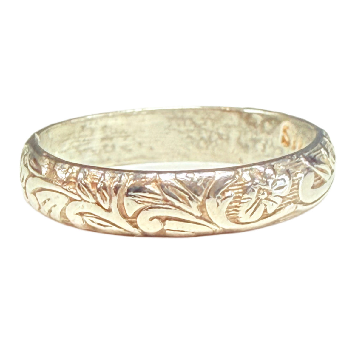 Engraved Silver Band