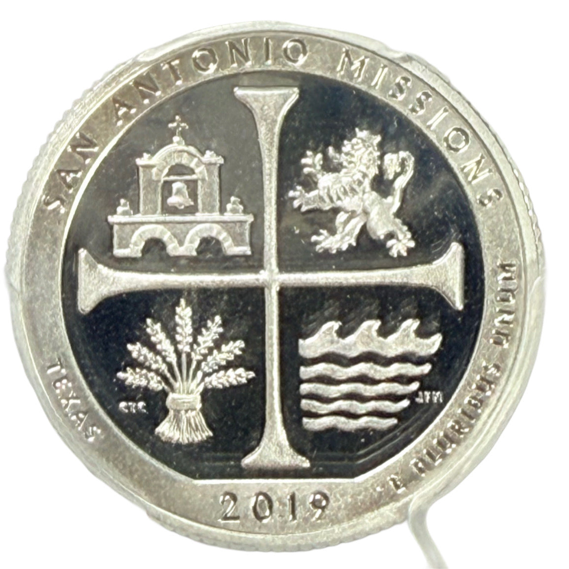 2019-S America the Beautiful San Antonio Missions Quarter PCGS PR69 Deep Cameo