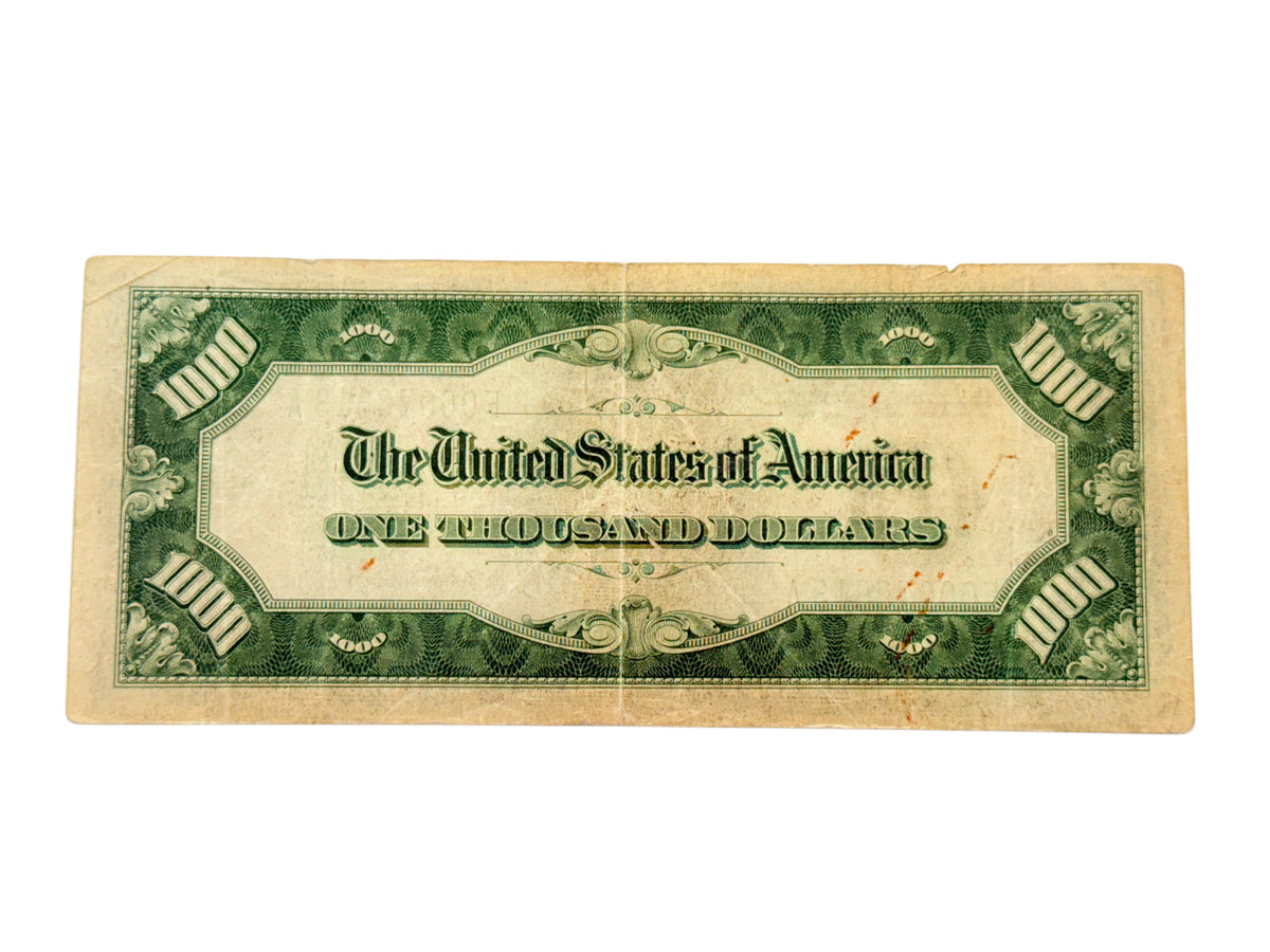 1934-A $1000 Federal Reserve Note “Atlanta” (Fine / Very Fine Details)