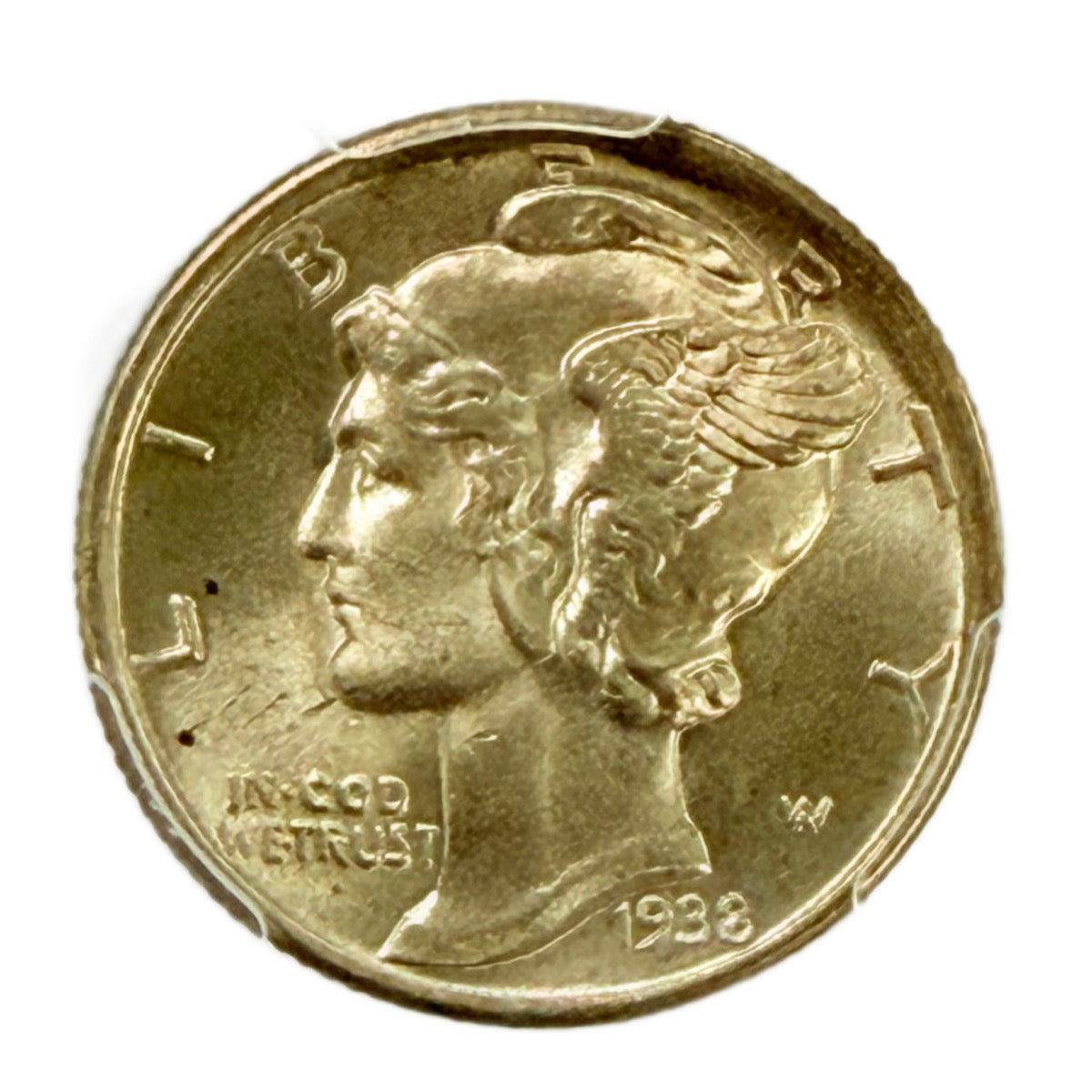 1938-S Mercury Head Dime PCGS MS64 FB