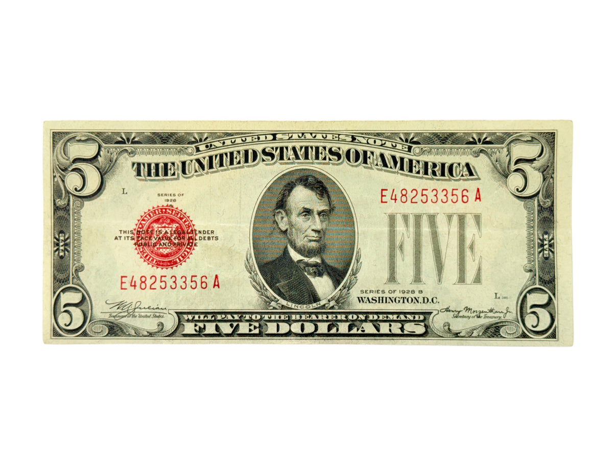 1928-B $5 Legal Tender Note (VF)