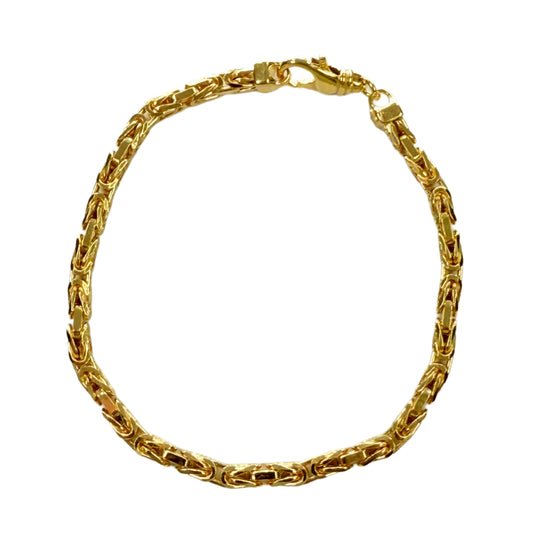 14k Gold Byzantine Bracelet
