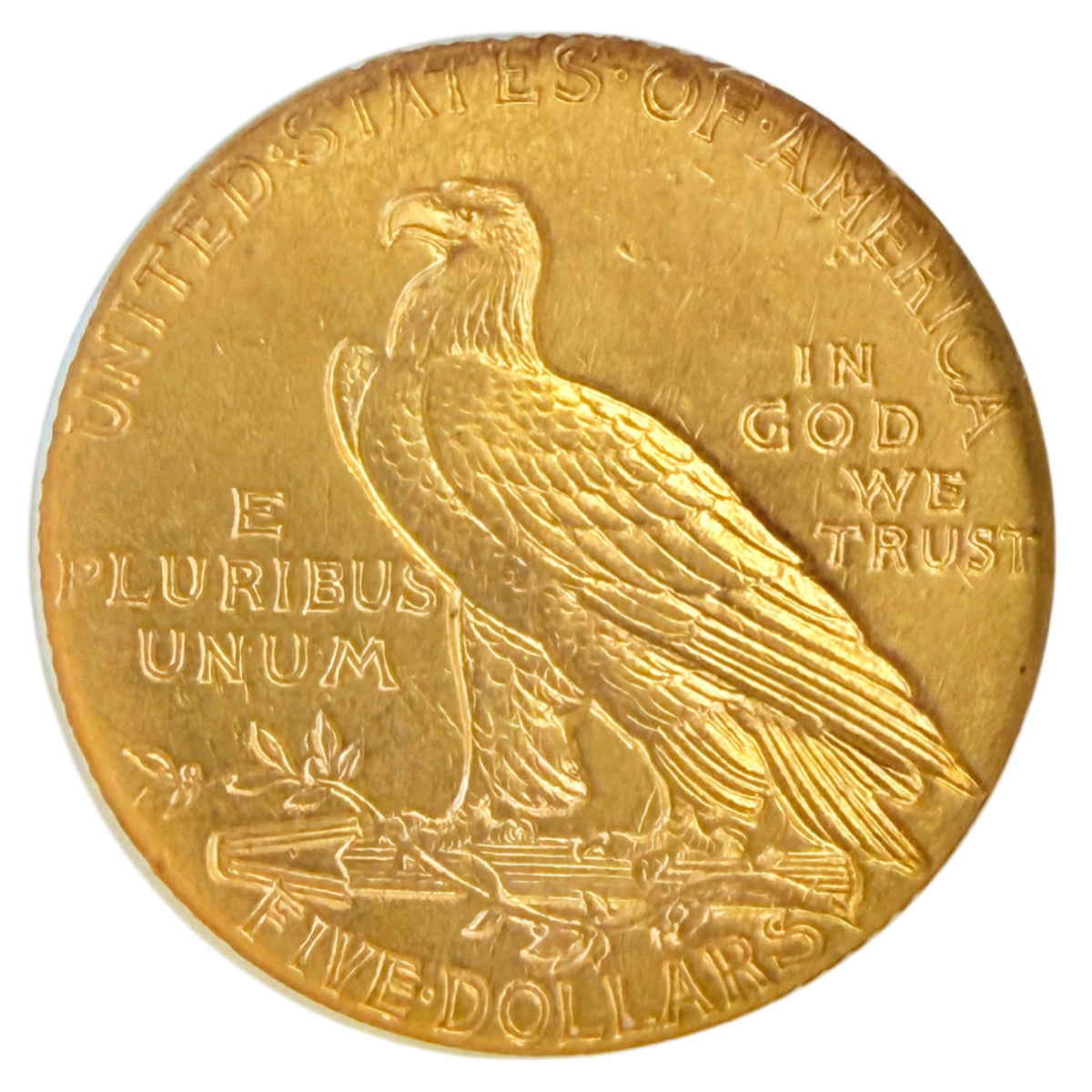1913 $5 Indian Gold Half Eagle NGC MS62