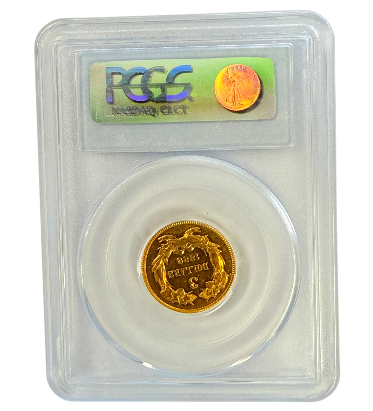 1888 $3 Indian Princess Head Gold Piece PCGS PR58