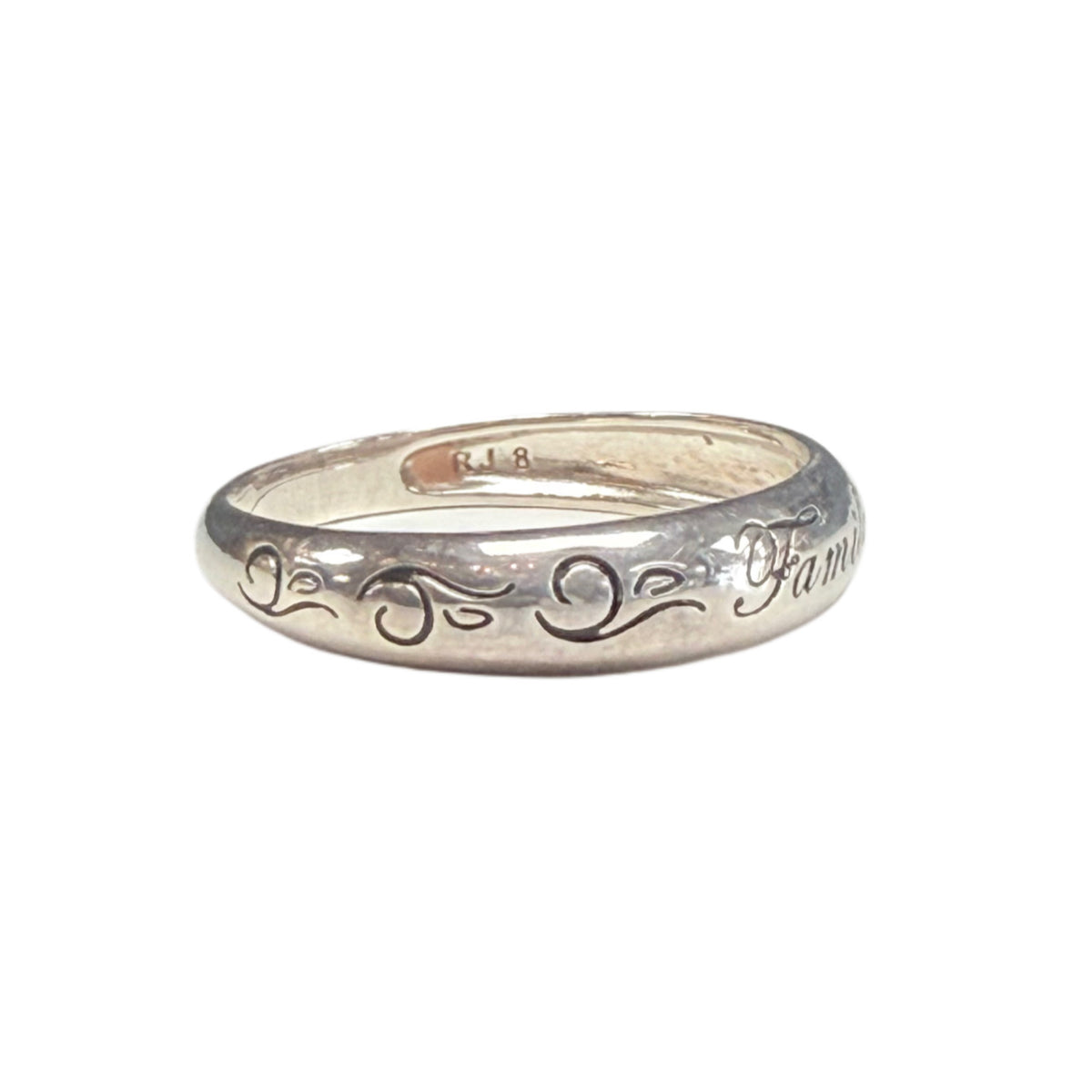 Engraved Silver Ring