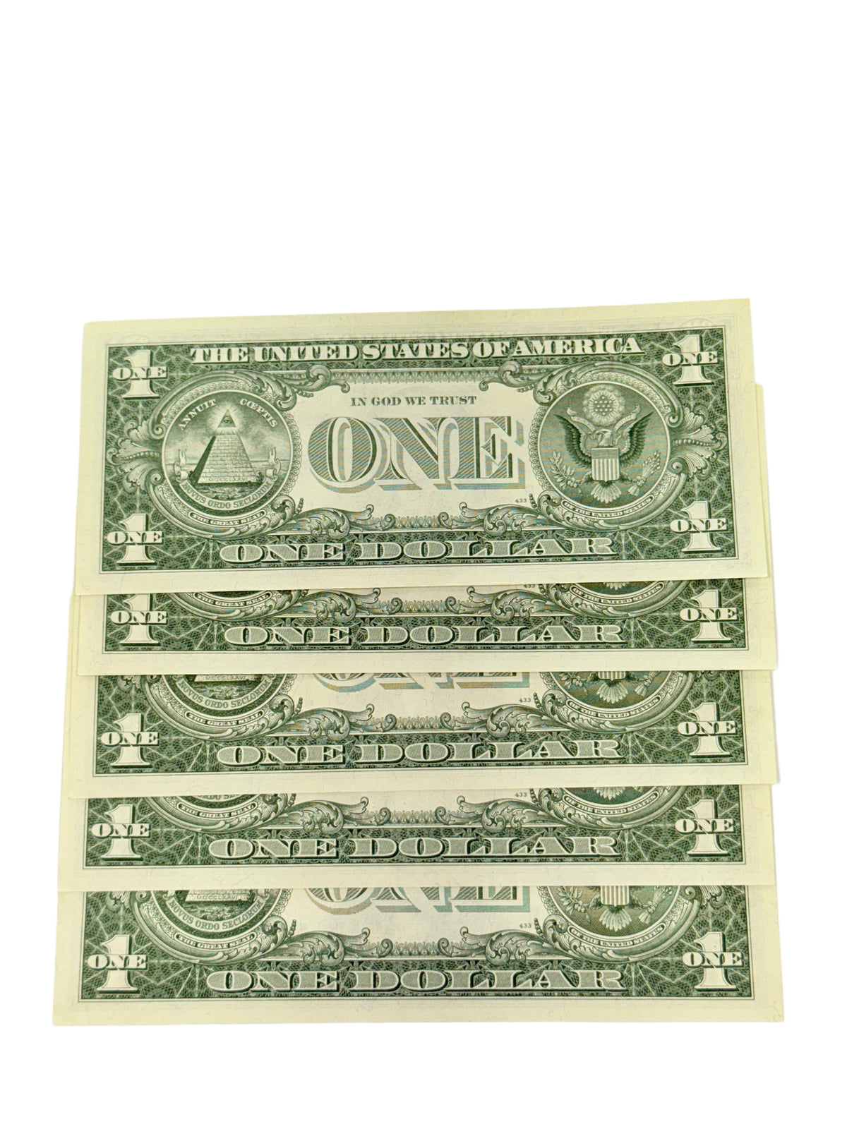 Lot of 5 Consecutive 1957-B $1 Silver Certificate Star Notes (CU)