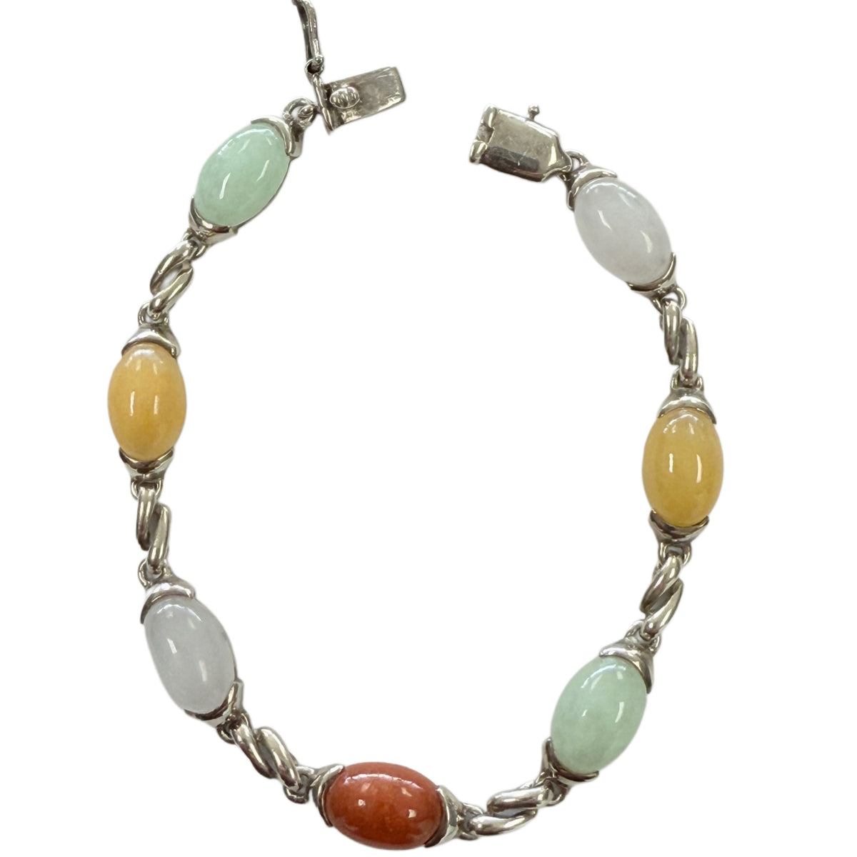 Silver & Jade Bracelet