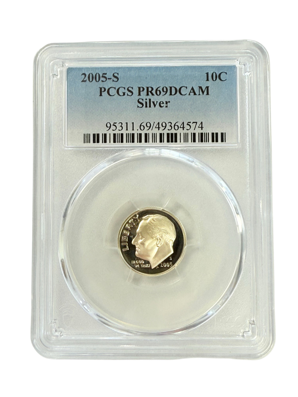2005-S Silver Roosevelt Dime PCGS PR69 DCAM
