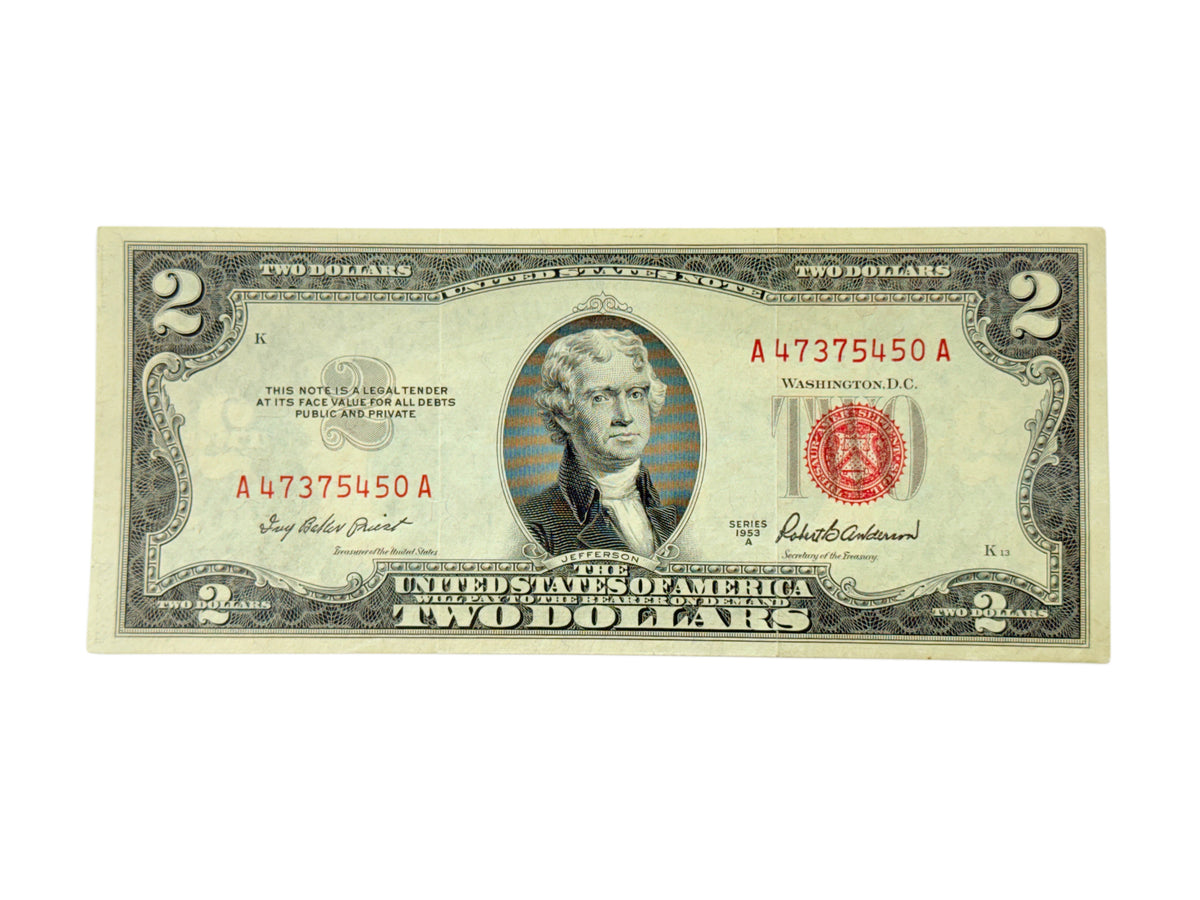 1953-A $2 Legal Tender Note (VF)