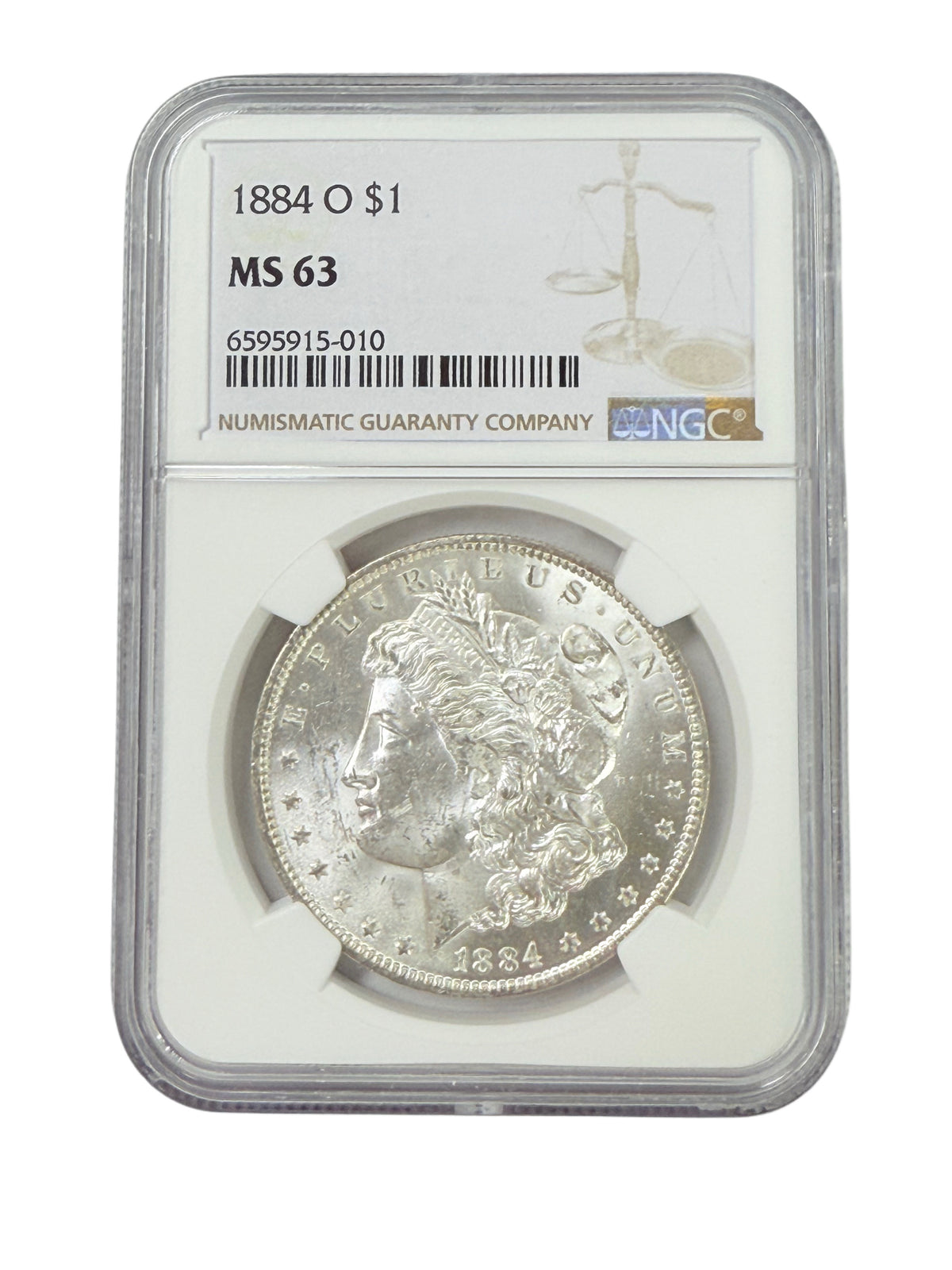 1884-O Morgan Silver Dollar NGC MS63