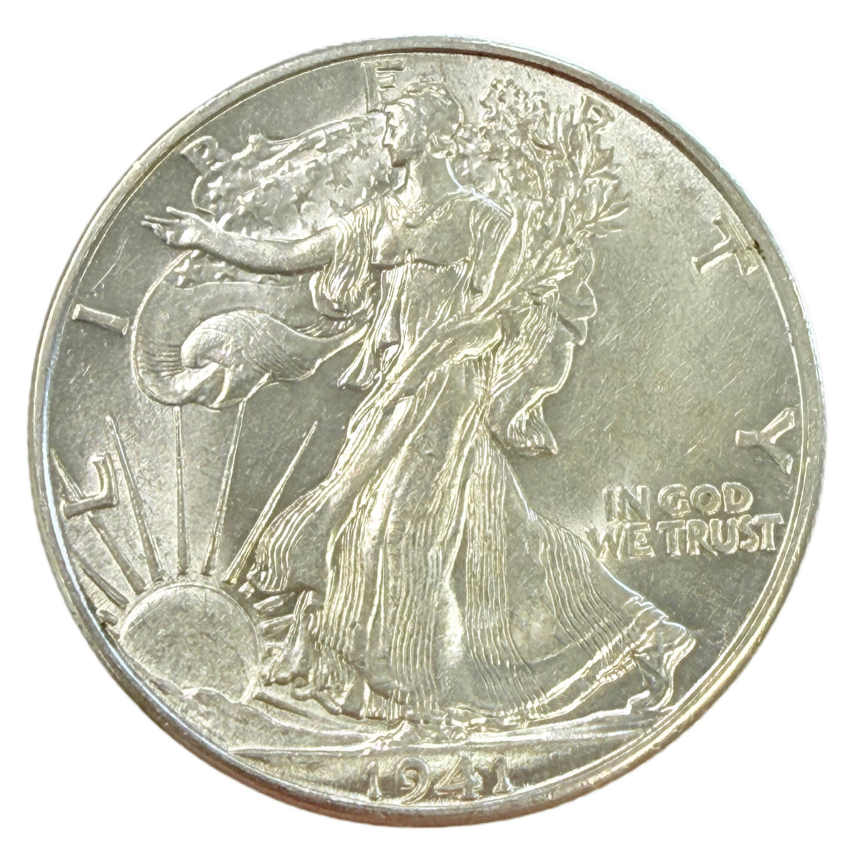 1941-D Walking Liberty Half Dollar (AU Details)