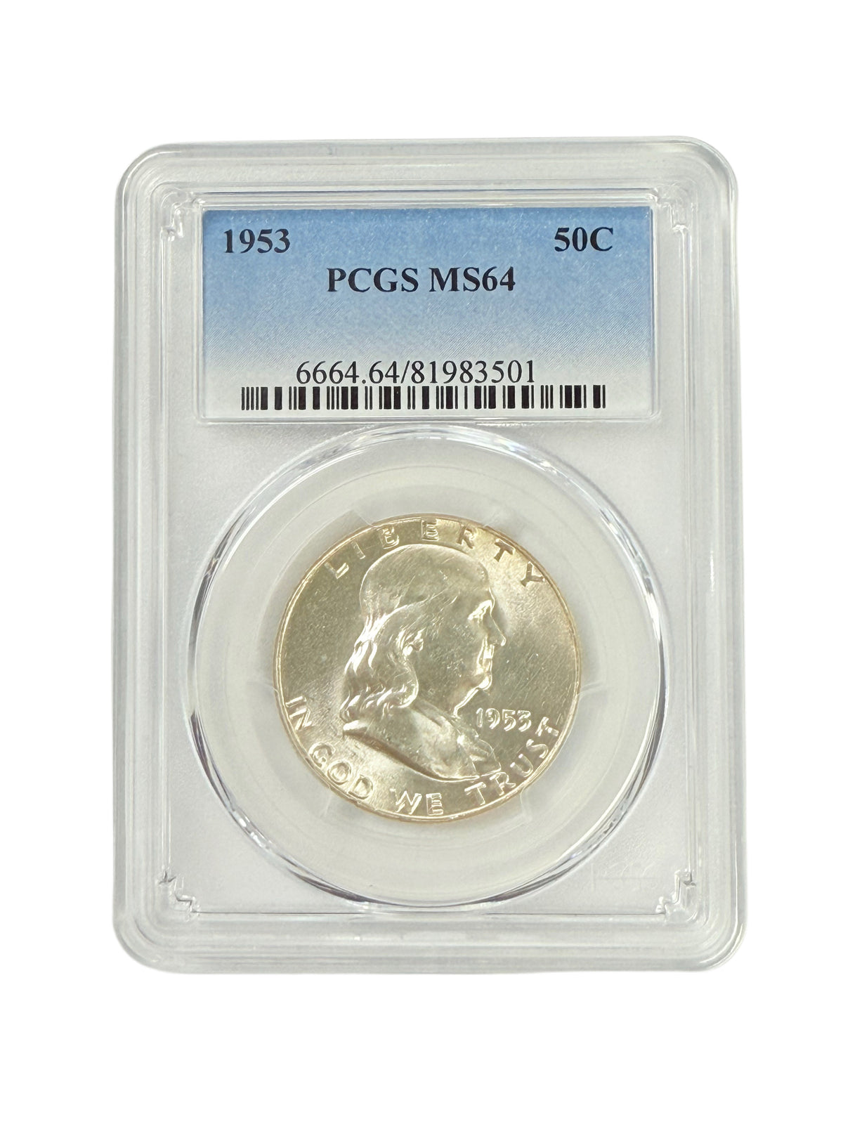 1953 Franklin Half Dollar PCGS MS64