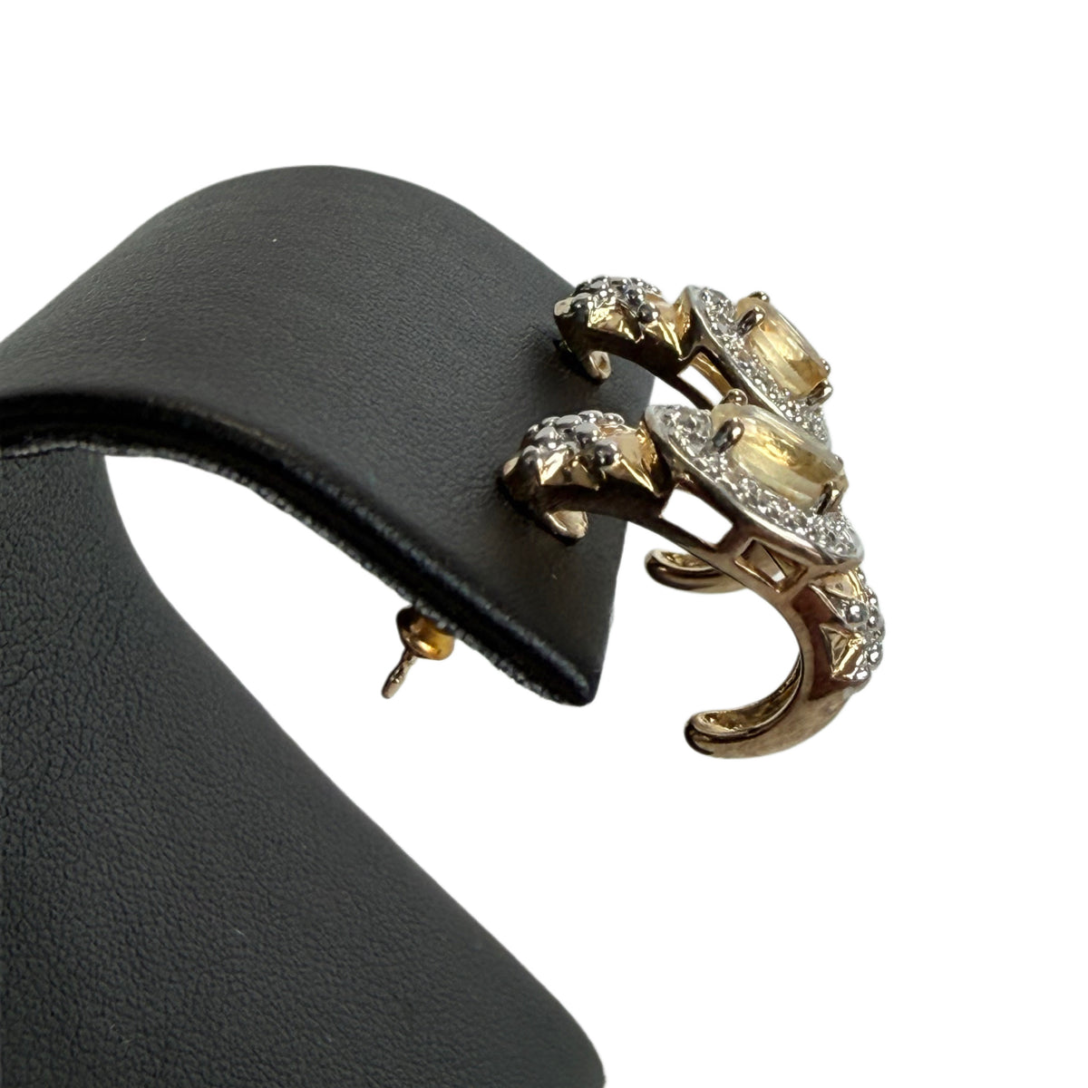 Gold Plated Citrine Earrings
