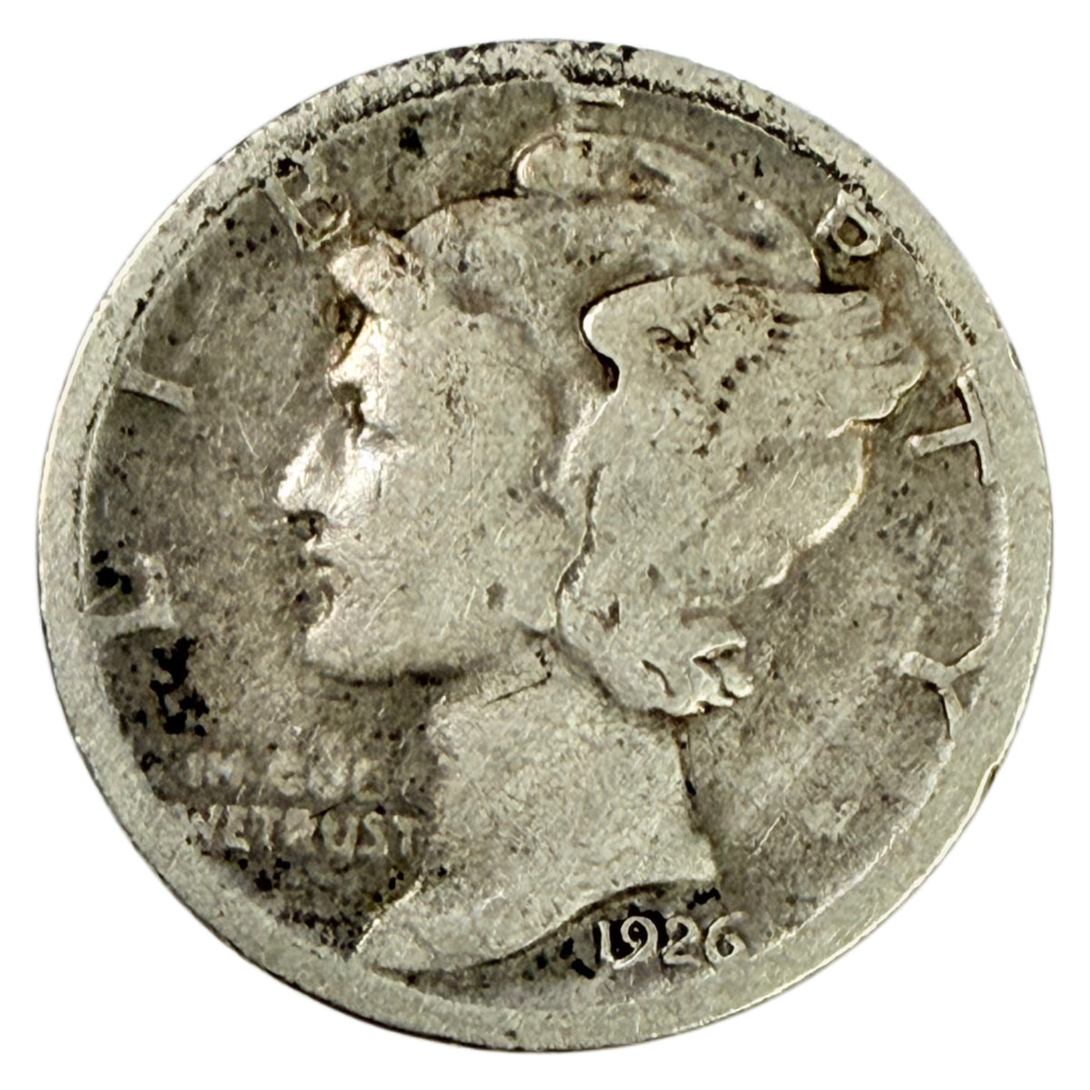 1926-S Mercury Head Dime (Good Details)