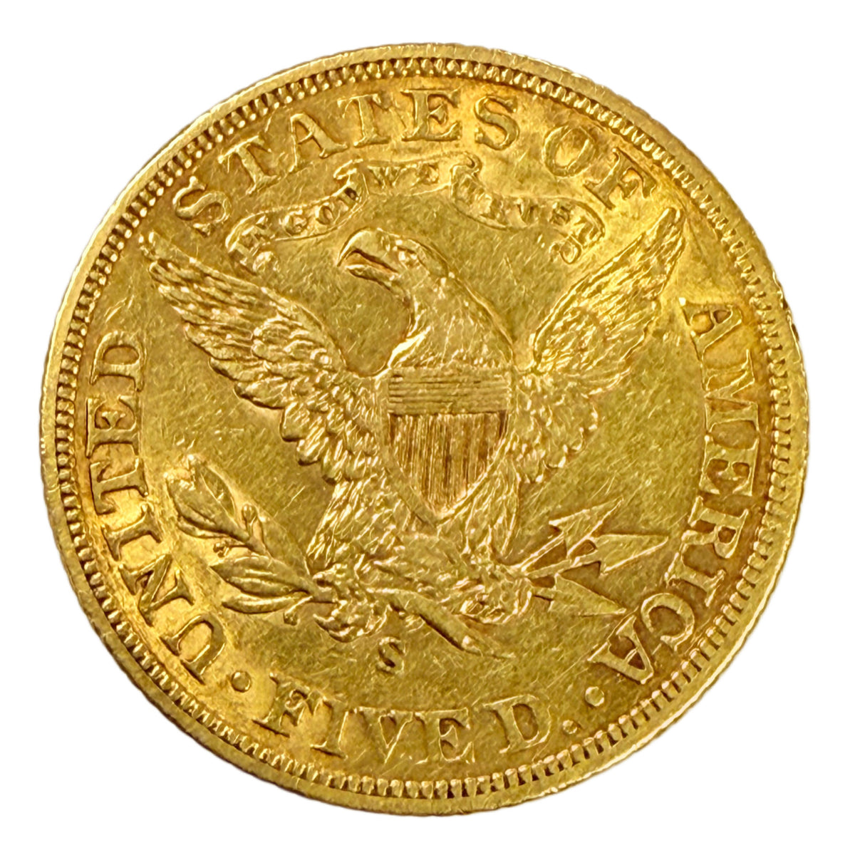 1901-S $5 Liberty Gold Half Eagle (AU Details)