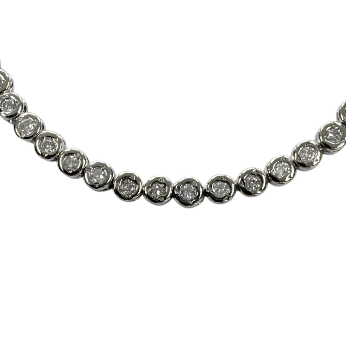 14k White Gold Diamond Tennis Bracelet