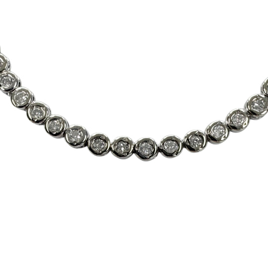 14k White Gold Diamond Tennis Bracelet