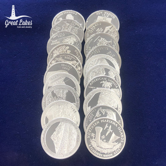 $5 FV Modern 90% Silver Quarters