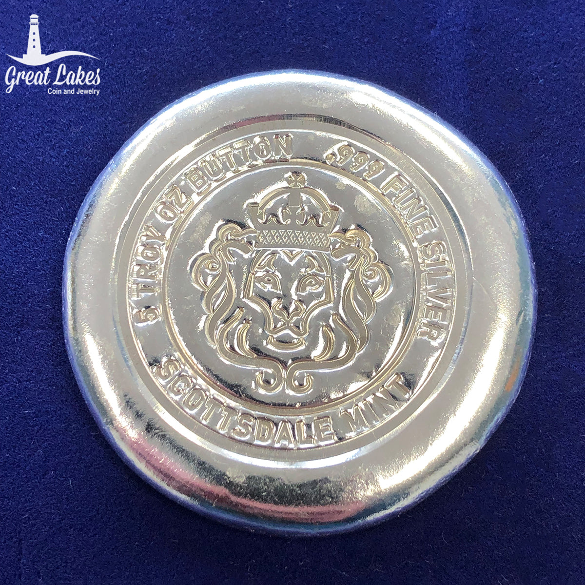 Scottsdale Mint 5 oz Silver Button