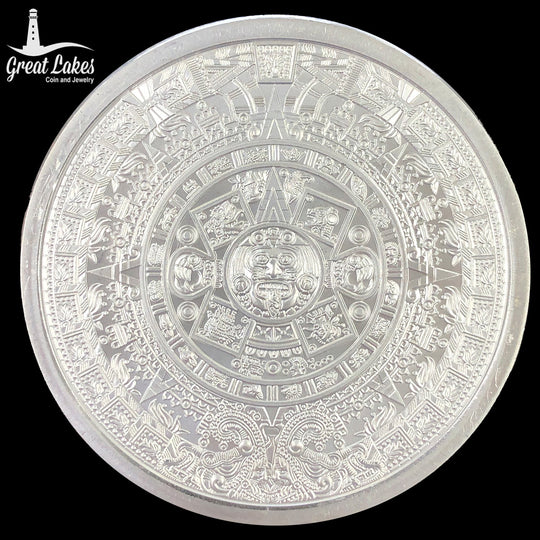 Aztec Calendar 5 oz Silver Round (Secondary Market)