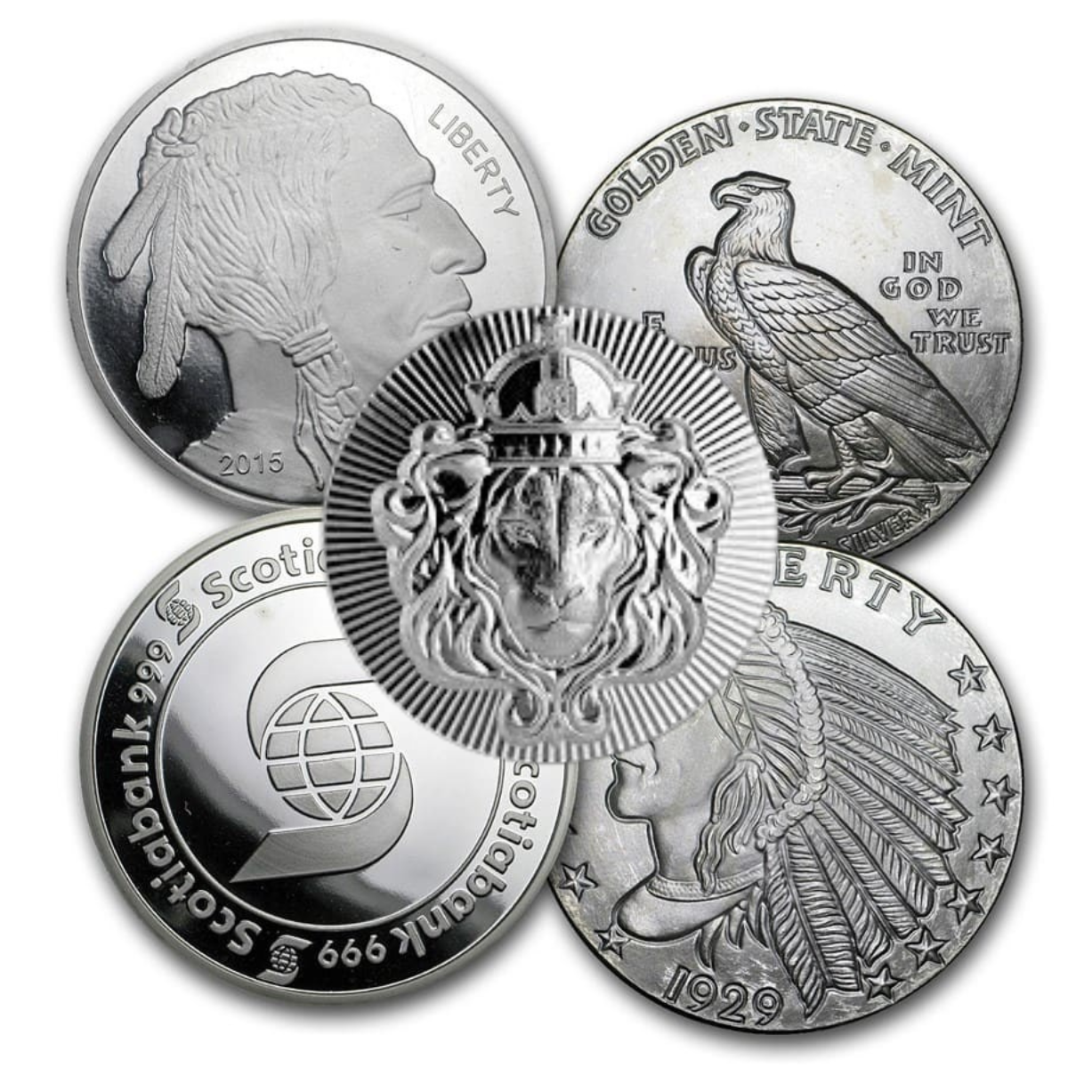 Generic 5 oz Silver Round (Secondary) (Random)