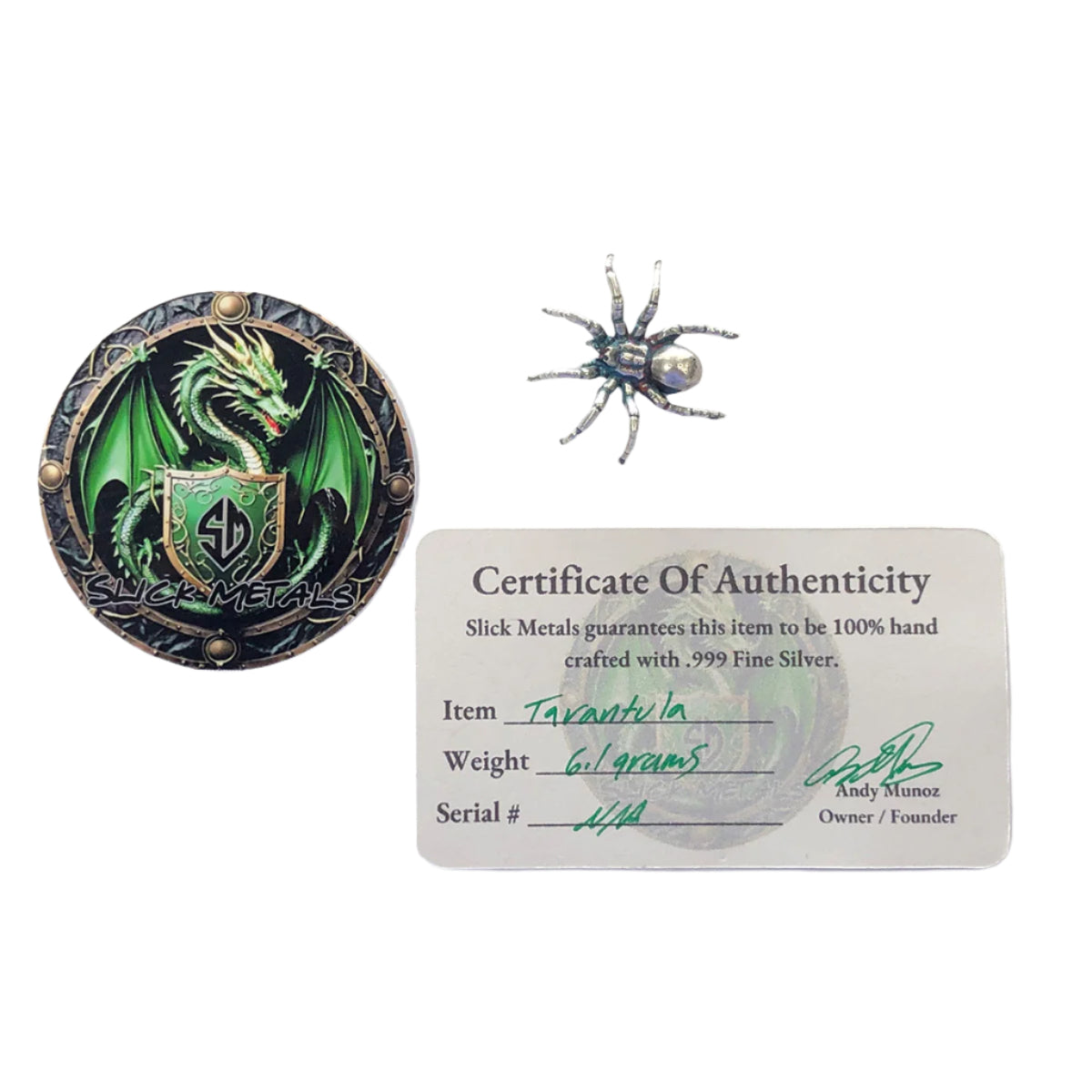 Slick Metals 6.4 g Silver Tarantula